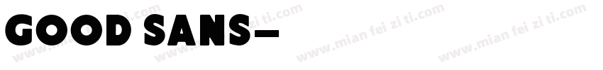 good sans字体转换